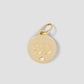 Disc with Diamond in 18K Yellow Gold