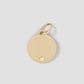 Disc with Diamond in 18K Yellow Gold