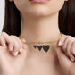Small Heart with Pavé Black Diamonds