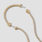 Lab Diamond Round Cut Tennis Necklace