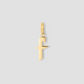 Lower Case Gothic Letter Charm in 14K Yellow Gold