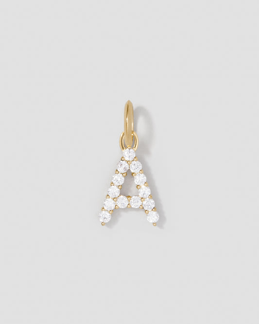 Medium Floating Diamond Minimal Block Letter