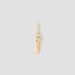Lower Case Gothic Letter Charm in 14K Yellow Gold
