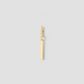 Minimal Block Letter Charm in 14K Yellow Gold