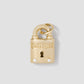 Large Lock in 18K Yellow Gold With Diamonds