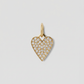 Medium Heart with Pavé White Diamonds
