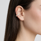 Lab Diamond Round Cut Ear Cuff