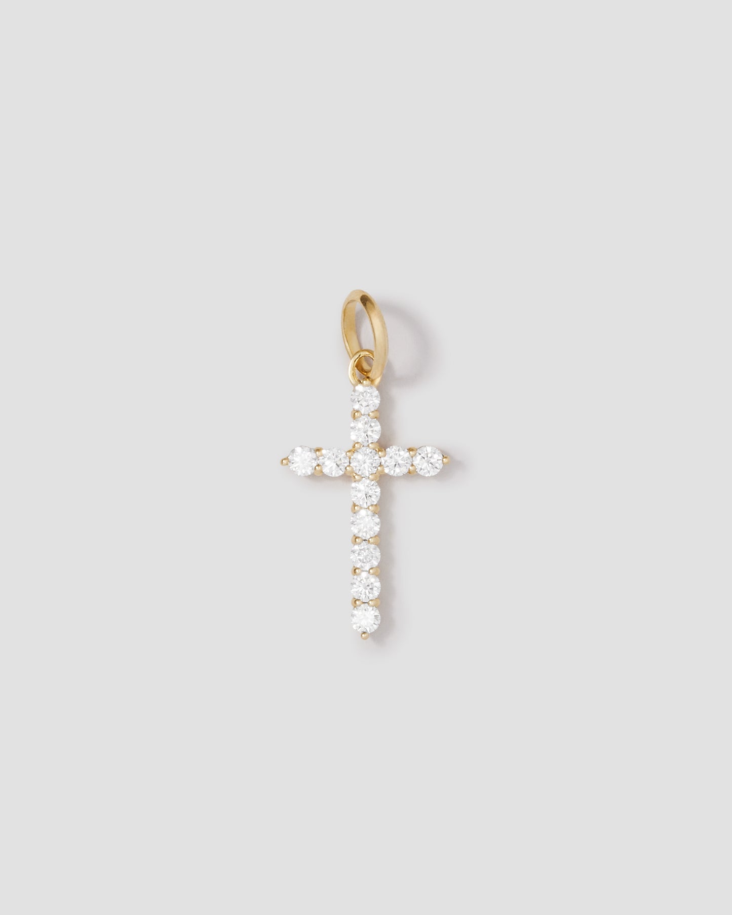 Oversized Floating Diamond Cross
