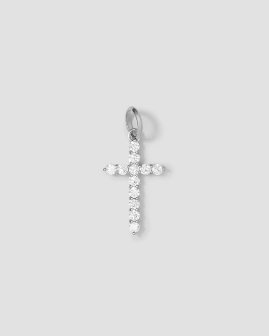 Medium Floating Diamond Cross