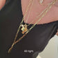 Lab Diamond Round Cut Tennis Necklace