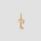 Lower Case Gothic Letter Charm in 14K Yellow Gold