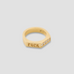 Peak Ring with Diamonds in 18K Yellow Gold