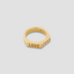 Peak Ring with Diamonds in 18K Yellow Gold