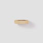 Skinny Family Gothic Ring with 2 White Diamonds in 18K Yellow Gold