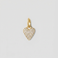 Small Heart with Pavé White Diamonds