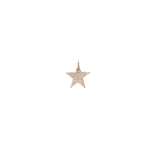 Small Star with Pavé White Diamonds