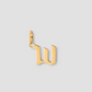 Lower Case Gothic Letter Charm in 14K Yellow Gold