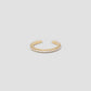 Pin Pavé Diamond Ring in 18K Yellow Gold