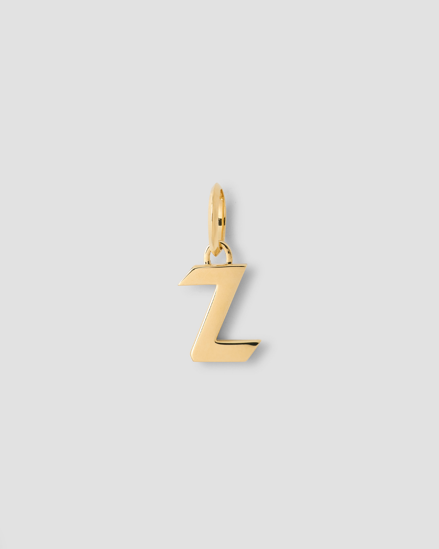 Lower Case Gothic Letter Charm in 14K Yellow Gold